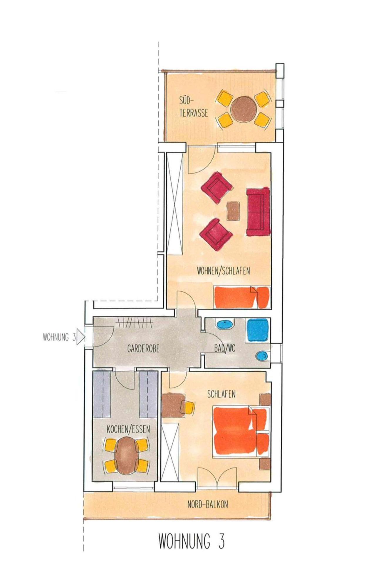 Appartements Gärtner Bichlbach Rum bild
